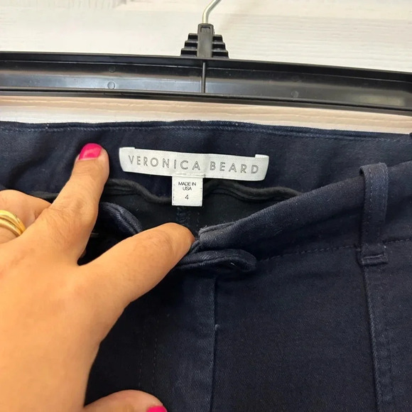 ! VERONICA BEARD Field Cargo Pants in Indigo Size 4 - Picture 5 of 7